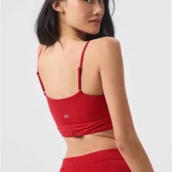 ALO Yoga Red Sports Bra - Picture 2 of 5
